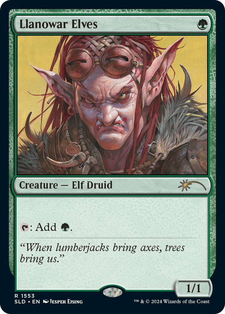 (英)ラノワールのエルフ / Llanowar Elves【SLD】 Artist Series: Jesper Ejsing No.1553