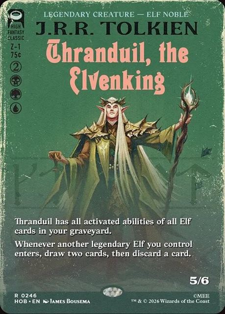 (英)【Foil】エルフ王、スランドゥイル / Thranduil, the Elvenking ★ショーケース枠★(「ブックカバー・カード」) 【HOB】 No.246