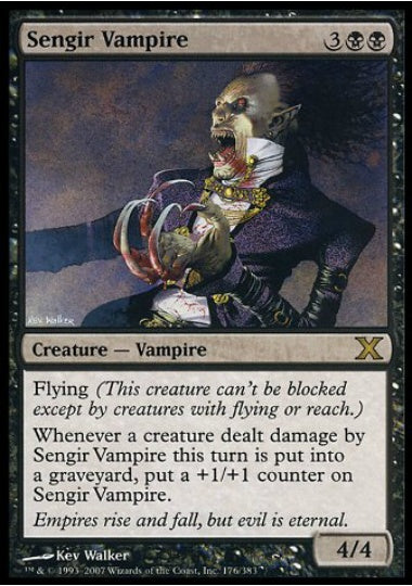 (英)【Foil】センギアの吸血鬼 / Sengir Vampire【10E】 No.176