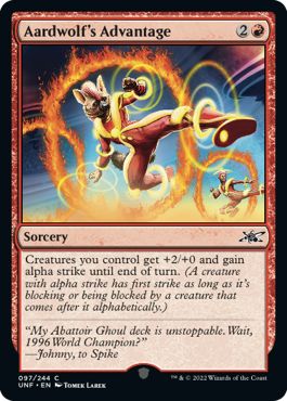 (英)【Foil】Aardwolf's Advantage【UNF】 No.097