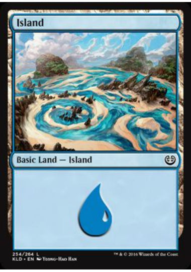 (英)【Foil】島 / Island【KLD】 No.254