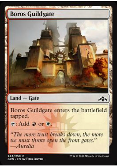 (英)【Foil】ボロスのギルド門 / Boros Guildgate【GRN】 No.243