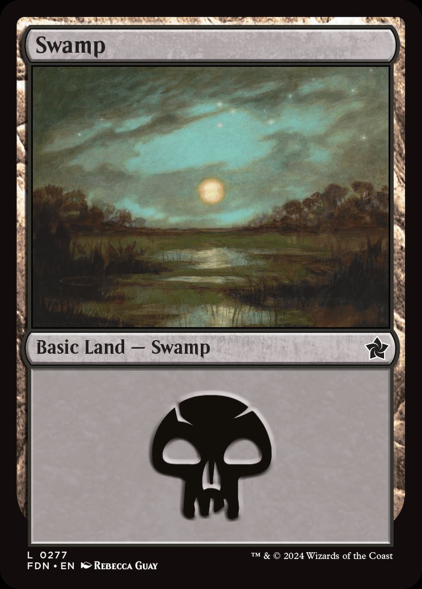 (英)【Foil】沼 / Swamp【FDN】 No.277