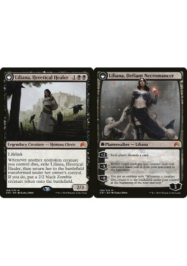 (英)異端の癒し手、リリアナ / Liliana, Heretical Healer - 反抗する屍術師、リリアナ / Liliana, Defiant Necromancer【ORI】 No.106