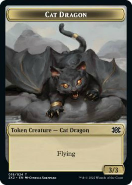 (英)猫・ドラゴントークン / Cat Dragon Token【2X2-TOKEN】 No.019