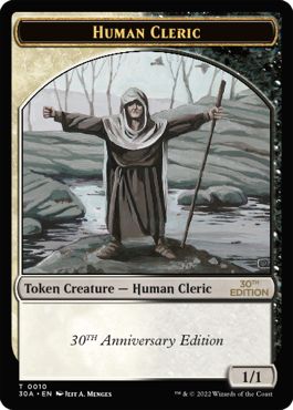 (英)人間・クレリックトークン / Human Cleric Token【30A-TOKEN】 No.010