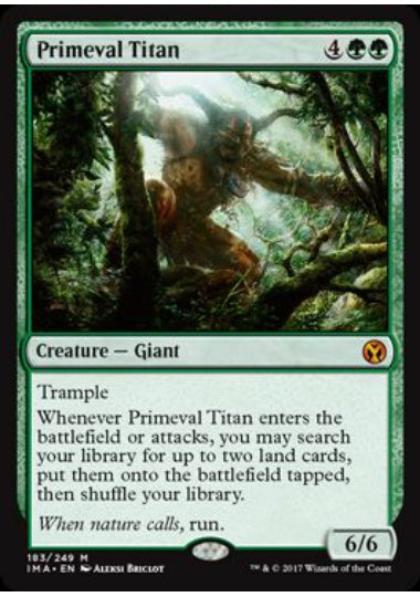 (英)【Foil】原始のタイタン / Primeval Titan【IMA】 No.183