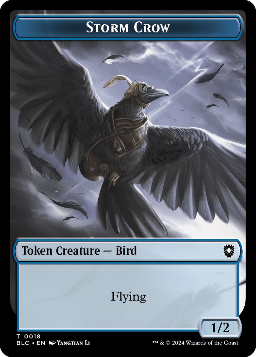(英)嵐雲のカラストークン / Storm Crow Token No.018 - カエル・トカゲトークン / Frog Lizard Token【BLC-TOKEN】 No.028