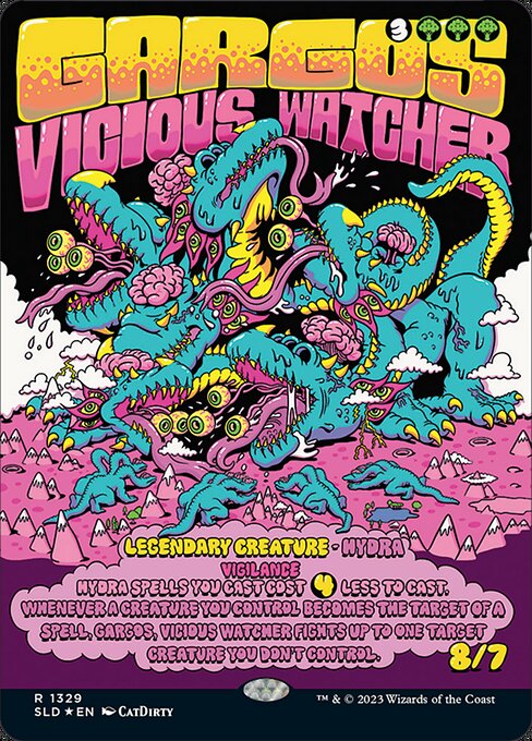 (英)【Foil】凶暴な見張り、ガーゴス / Gargos, Vicious Watcher【SLD】Calling All Hydra Heads No.1329