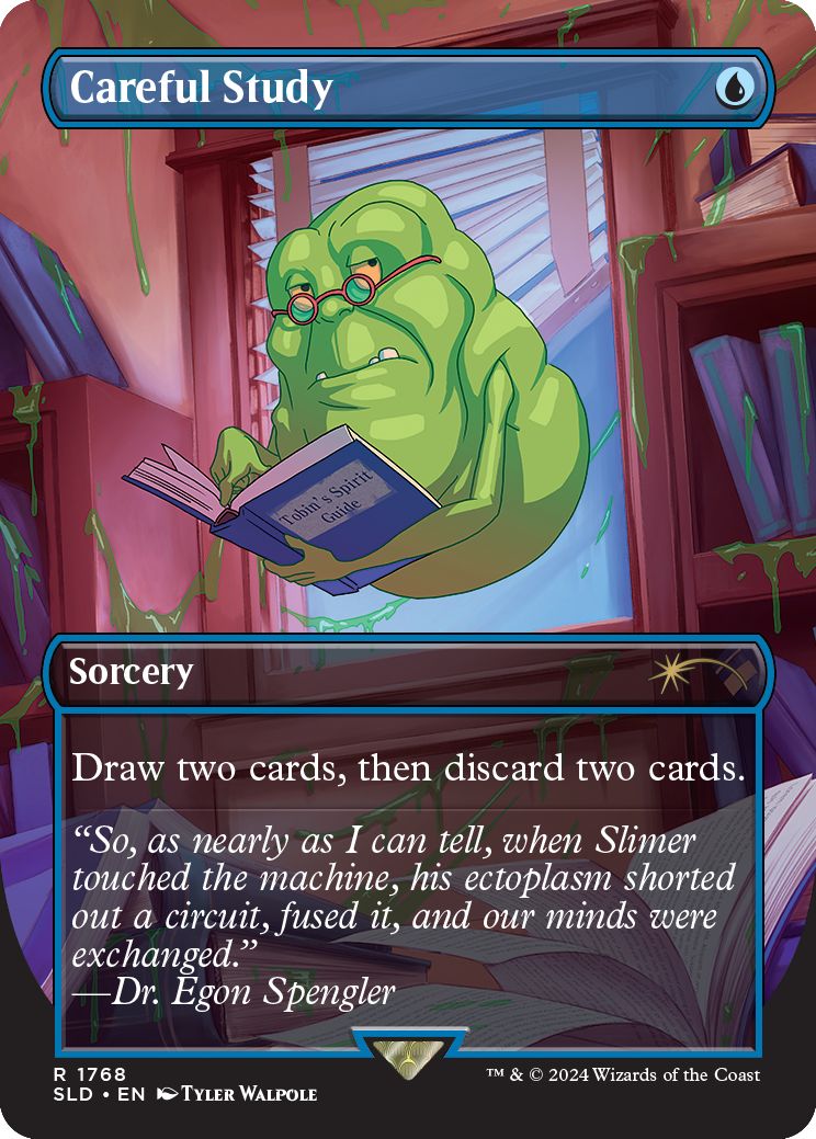 (英)【Foil】入念な研究 / Careful Study【SLD】Secret Lair x Ghostbusters: The Real Ghostbusters No.1768