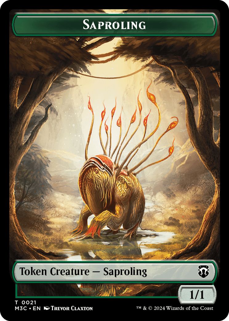 (英)苗木トークン / Saproling Token No.021 - タルモゴイフトークン / Tarmogoyf Token【M3C-TOKEN】 No.022