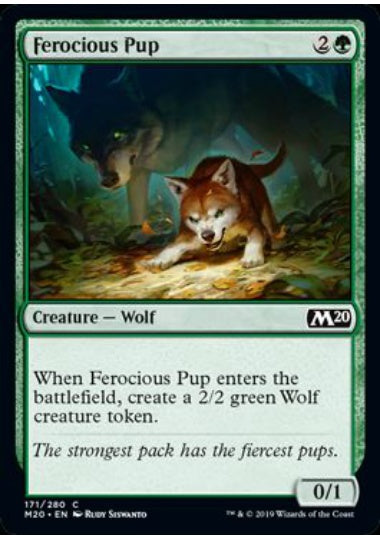 (英)獰猛な仔狼 / Ferocious Pup【M20】 No.171