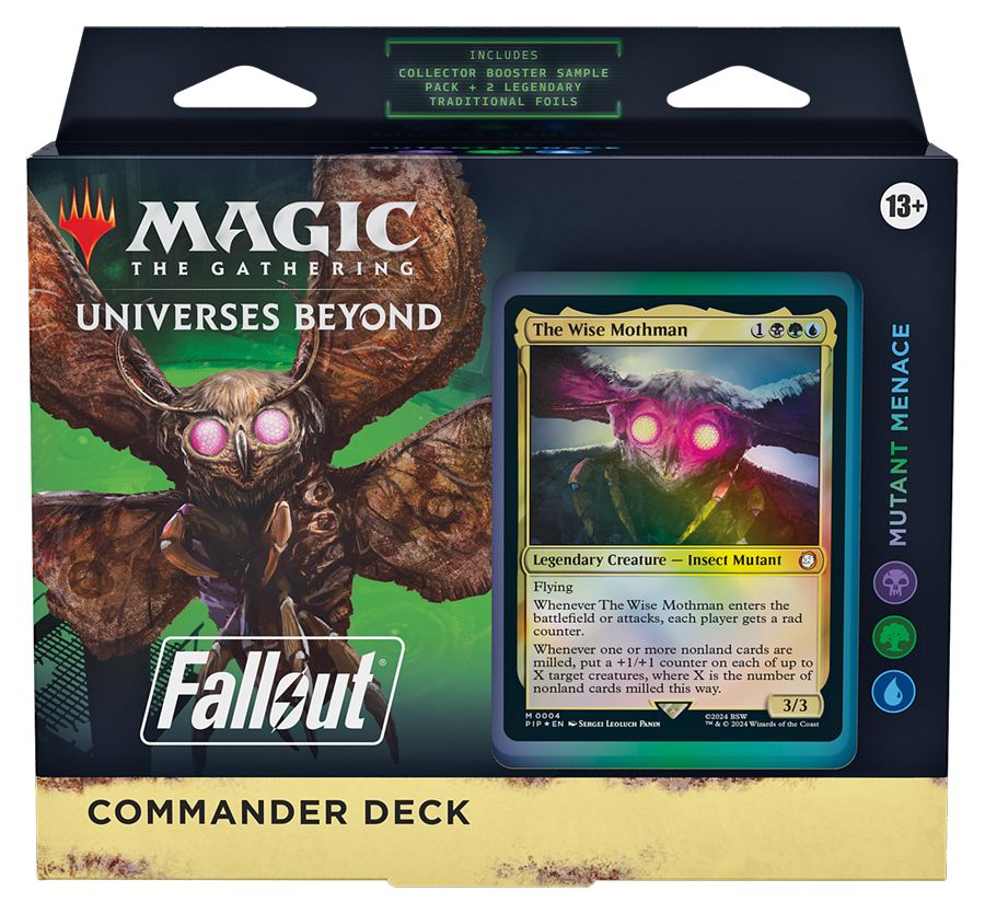 (英)マジック：ザ・ギャザリング『Fallout』 統率者デッキ「ミュータントの脅威」 / Magic: The Gathering - Fallout Commander Deck "Mutant Menace"【BOX】 ※発送方法は「ゆうパック」を選択してください。