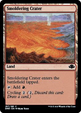 (英)【Foil】薄煙の火口 / Smoldering Crater【DMR】 No.257