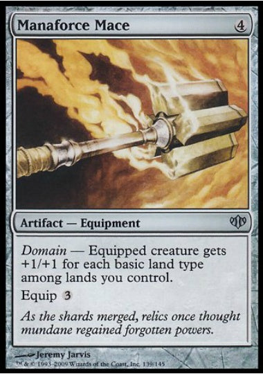 (英)【Foil】マナ力の鎚鉾 / Manaforce Mace【CON】 No.139