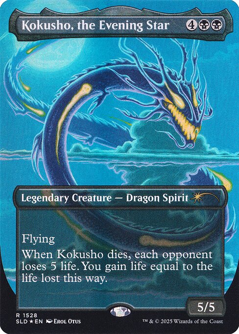 (英)【Foil】夜の星、黒瘴 / Kokusho, the Evening Star【SLD】A Devastation of Dragons No.1528