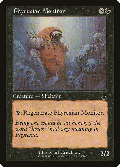 (英)【Foil】ファイレクシアの監視者 / Phyrexian Monitor【UDS】 No.064