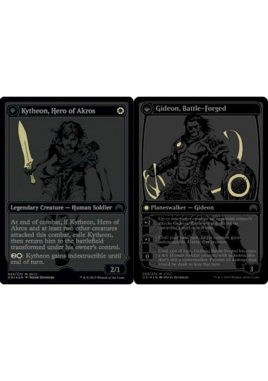 (英)【Foil】アクロスの英雄、キテオン / Kytheon, Hero of Akros - 歴戦の戦士、ギデオン / Gideon, Battle-Forged【PRM】SDCC2015プロモ No.022