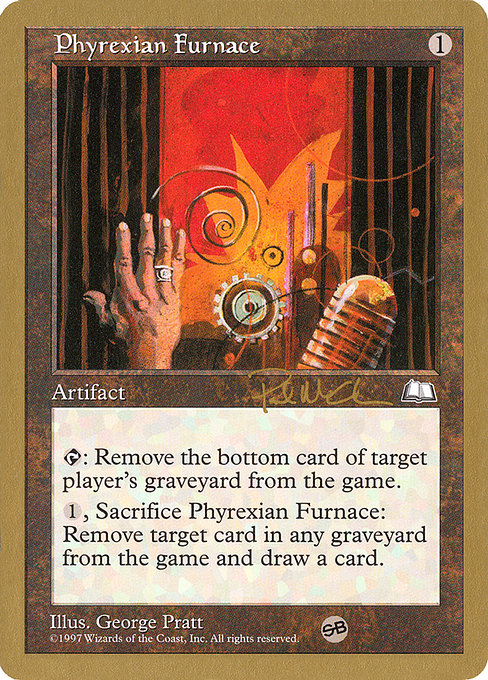 (英)ファイレクシアの炉 / Phyrexian Furnace【WC97】 World Championship Decks 1997 Paul McCabe サイドボード 金枠 No.079