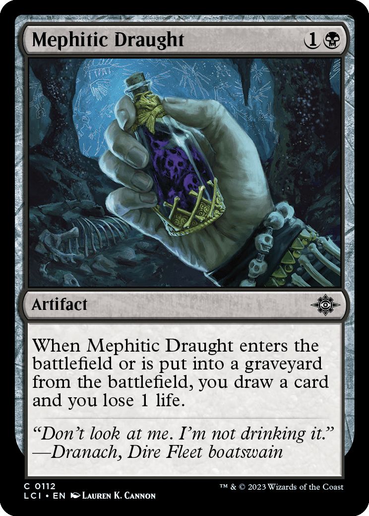 (英)【Foil】毒気の薬 / Mephitic Draught【LCI】 No.112