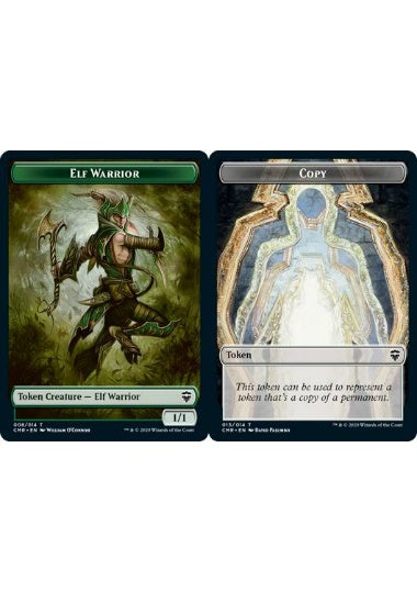 (英)【Foil】エルフ・戦士トークン / Elf Warrior TokenNo.008 - コピートークン / Copy Token【CMR-TOKEN】 No.013