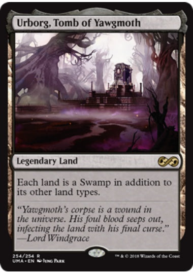 (英)【Foil】ヨーグモスの墳墓、アーボーグ / Urborg, Tomb of Yawgmoth【UMA】 No.254