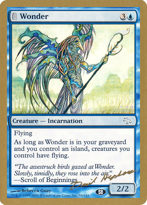 (英)不可思議 / Wonder【WC03】 World Championship Decks 2003 David Humpherys サイドボード 金枠 No.032
