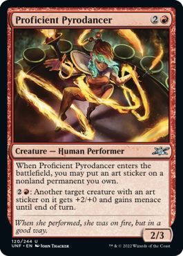 (英)【Foil】Proficient Pyrodancer【UNF】 No.120