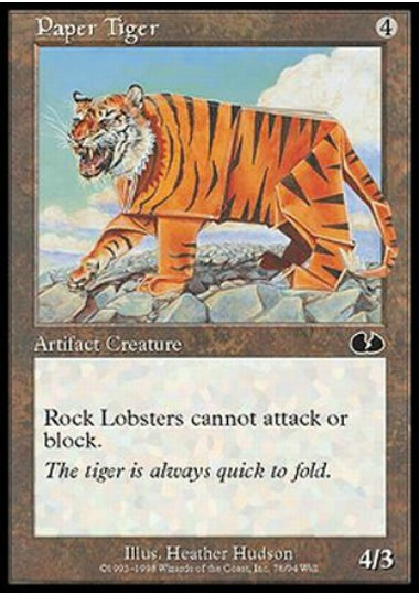 (英)Paper Tiger 【UGL】 No.078