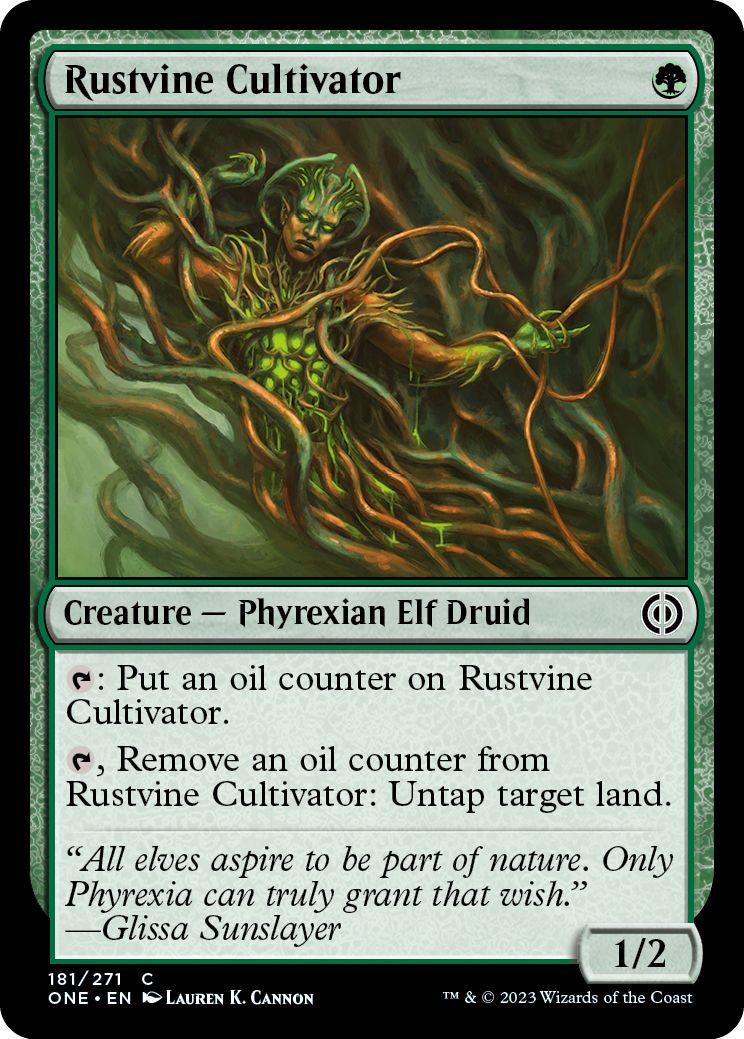 (英)【Foil】錆蔦の培養者 / Rustvine Cultivator【ONE】 No.181