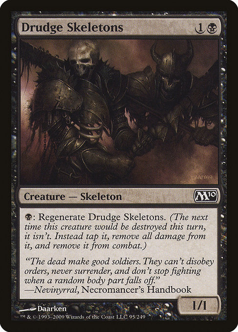 (英)【Foil】蠢く骸骨 / Drudge Skeletons【M10】 No.095
