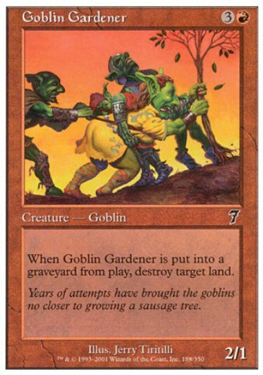 (英)【Foil】ゴブリンの庭師 / Goblin Gardener【7ED】 No.188