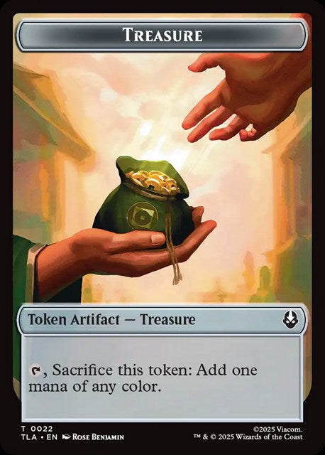 (英)宝物トークン / Treasure Token No.022 - 目覚めしアバター、アントークン - Aang, Awoken Avatar Token[マリット・レイジトークン / Marit Lage Token] 【TLA-TOKEN】 No.001