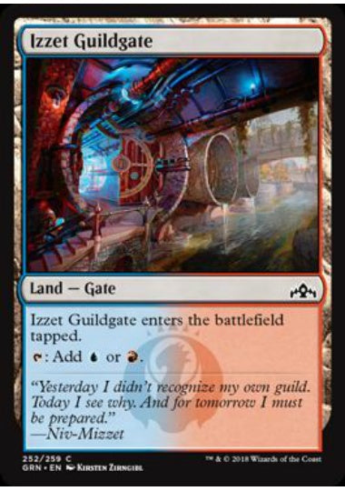 (英)【Foil】イゼットのギルド門 / Izzet Guildgate【GRN】 No.252
