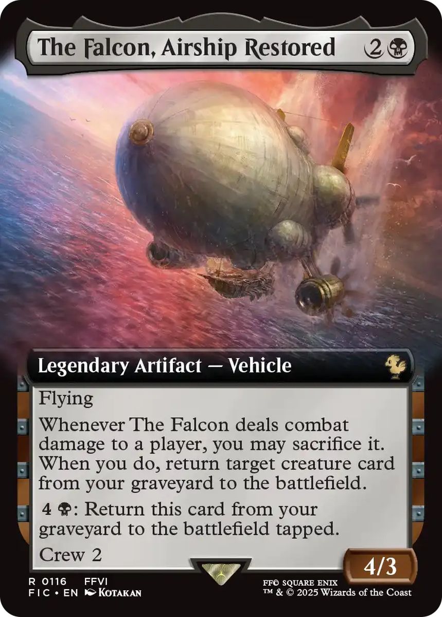 (英)【Foil】よみがえる翼、ファルコン号 / The Falcon, Airship Restored ★拡張枠★ 【FIC】 No.116