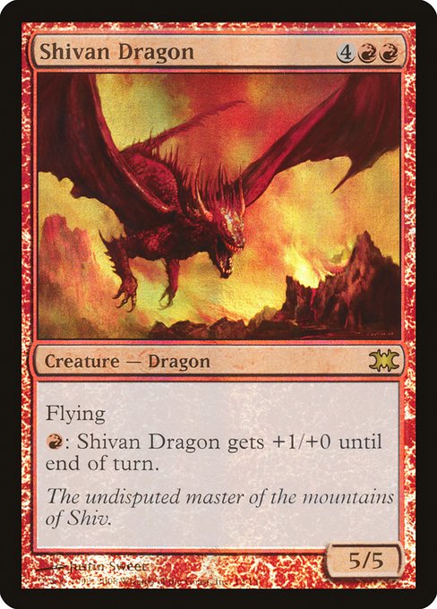 (英)【Foil】シヴ山のドラゴン / Shivan Dragon【FTVDRAGONS】 No.013