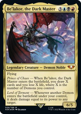 (英)【Surge-Foil】暗闇の君主、ベ＝ラコール / Be'lakor, the Dark Master【40K】 No.006