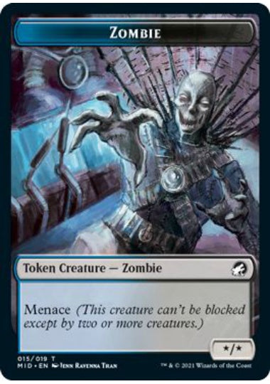 (英)ゾンビトークン / Zombie Token【MID-TOKEN】 No.015