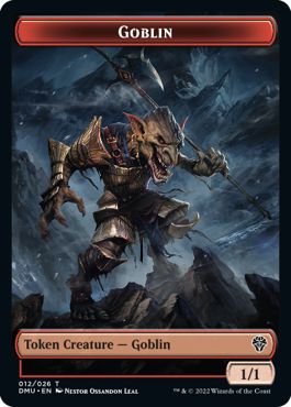 (英)ゴブリントークン / Goblin Token【DMU-TOKEN】 No.012