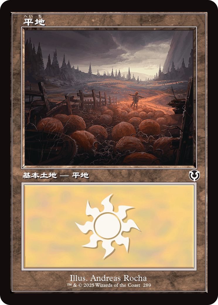 (日)【Foil】平地 / Plains【INR】旧枠 No.289