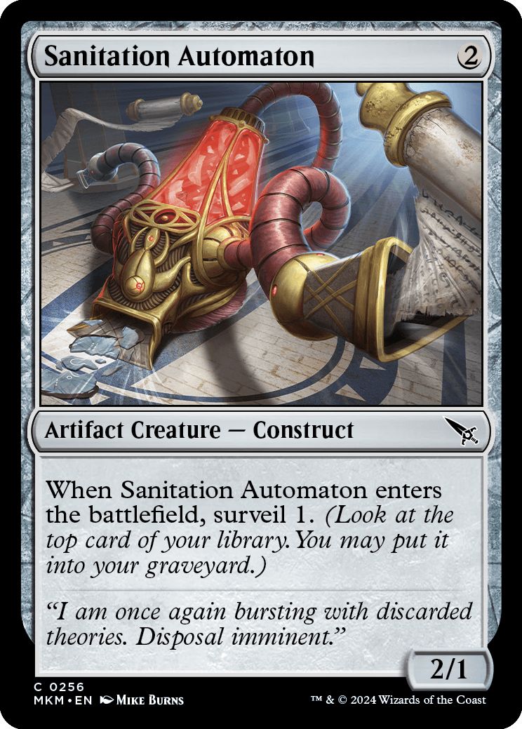 (英)【Foil】衛生管理用自動機械 / Sanitation Automaton【MKM】 No.256