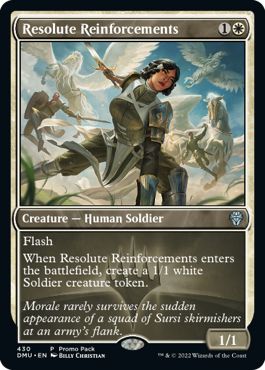 (英)【Foil】毅然たる援軍 / Resolute Reinforcements【DMU】プロモパックプロモ No.430