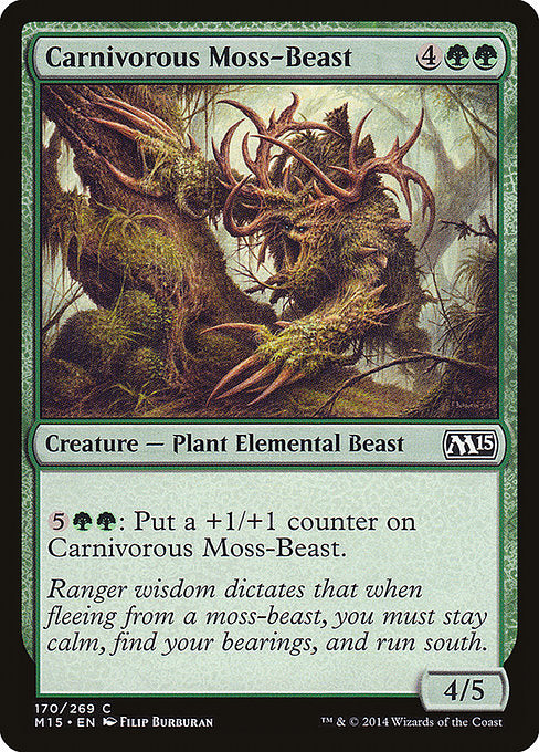 (英)【Foil】人喰い苔野獣 / Carnivorous Moss-Beast【M15】 No.170