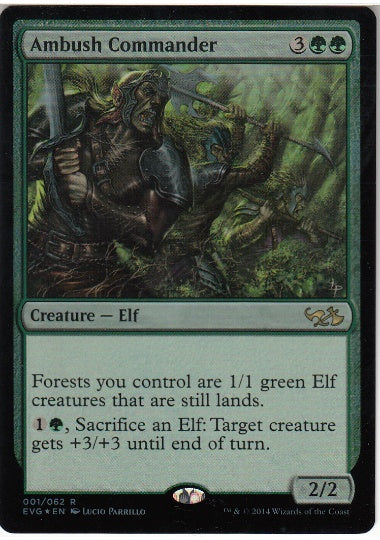(英)【Foil】待ち伏せ司令官 / Ambush Commander【DDAEVG】絵違いFoil No.001