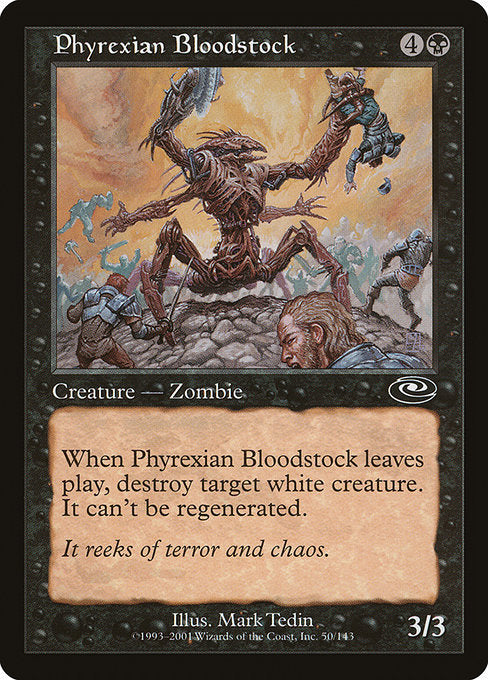 (英)【Foil】ファイレクシアの吸血兵 / Phyrexian Bloodstock【PLS】 No.050