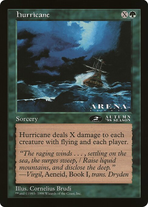 (英)ハリケーン / Hurricane【PRM】 アリーナプロモ 【Oversized Card】 BIG-PRM-068 ※トーナメントで使用することはできません。