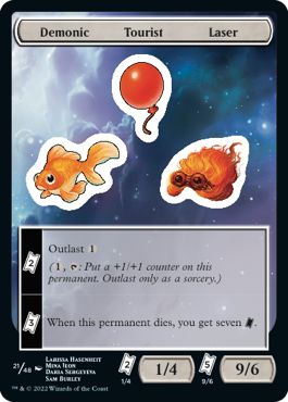 (英)Demonic Tourist Laser Sticker【UNF-STICKER】 No.021