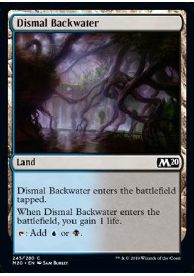 (英)【Foil】陰鬱な僻地 / Dismal Backwater【M20】 No.245