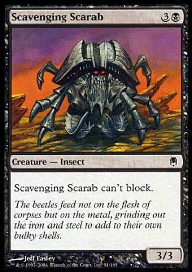 (英)【Foil】物あさりのスカラベ / Scavenging Scarab【DST】 No.051