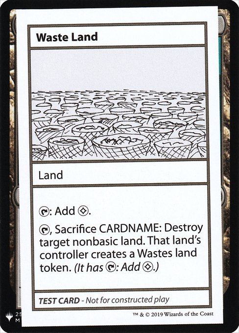 (英)Waste Land【MB1-TEST】 No.121